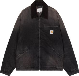 Carhartt Work in Progress Og Detroit Black Cotton Denim Jacket