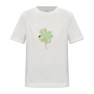 Paul Smith T-Shirts, female, Beige, Size: XS Cream T-shirt With Print