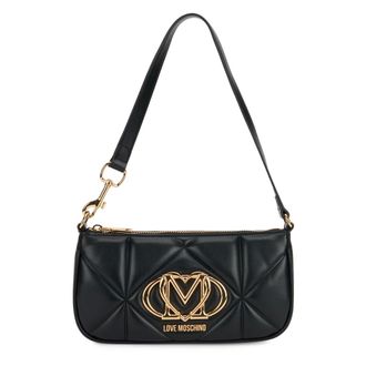Love Moschino Bolso de hombro con logo acolchado - Bags - Mujer - Negro - ONE SIZE