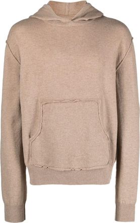 Maison Margiela wool-cashmere blend hoodie - unisex - Wool/Cashmere - S - Neutrals