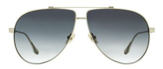 Victoria Beckham VB248S Metal Aviator Sunglasses - Silver