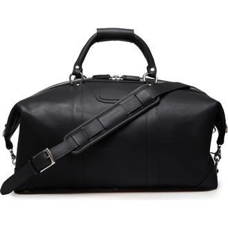 Korchmar Twain 22 Leather Weekender in Black at Nordstrom