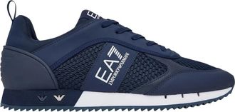 Emporio Armani Laces Sneakers - Heren - Sneakers - Blauw - 42 2/3 EU - Polyester - Schoenen