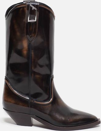 Closed Womens Cowboy Boot In Irish Coffee