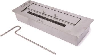 Purline Bloque De Combusti&oacute;n Tama&ntilde;o Medio Con Fibra Cer&aacute;mica Y Regulador De Llama Plata