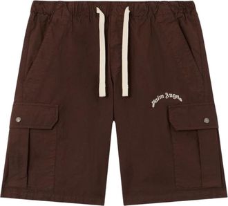 Palm Angels Bermuda Cargo Shorts - Heren - Korte Broeken - Bruin - XL - Korte Broeken