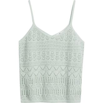 BP. Open Stitch Tank in Green Cloud at Nordstrom, Size Xx-Small