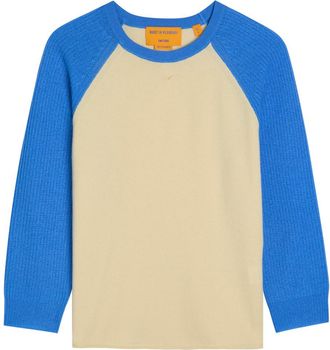 Guest In Residence Baseball Knit Cashmere T-shirt - Blue - XL (UK16 / XL)