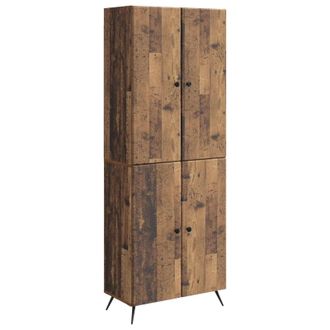 vidaXL Juego De Armarios 2 Uds. Madera Envejecida Madera De Ingenier&iacute;a Vidaxl