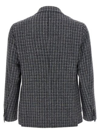 Tagliatore Wool Tweed Blazer - Charcoal