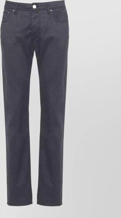 Jacob Cohen mens cotton straight leg five pocket trousers