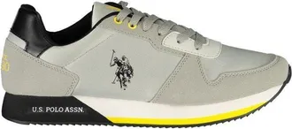 U.S.Polo Association Gray Polyester Men Mens Sneaker, Grey, 9 UK