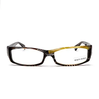 Alain Mikli Yellow A0714 Acetate Rectangular Glasses
