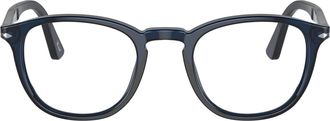 Persol 0po3143v Round Acetate Sunglasses with Metallic Accents