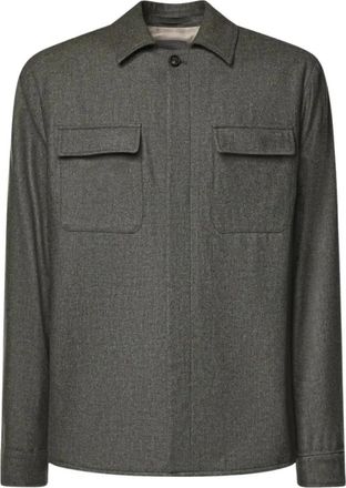 Eleventy Overshirt Jack - Heren - Zomerjassen - Groen - 3XL - Jassen