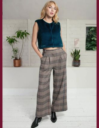 Nooki Design Womens Regan Check Trousers - Multi - Size: 12