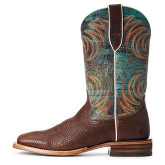 Ariat Mens Storm Classic Western Style Boot In Bottle Brown