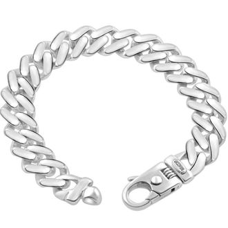 Pompeii3 Mens Cuban 14k Gold (78gram) or Platinum (146gram) 13.5mm Link Bracelet 8.75