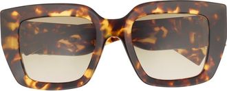 Miu Miu 51mm Gradient Square Sunglasses in Honey Havana /Brown Gradient at Nordstrom