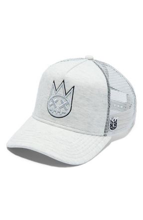 Cult of Individuality Shimuchan Logo Trucker Hat in Heather Grey at Nordstrom