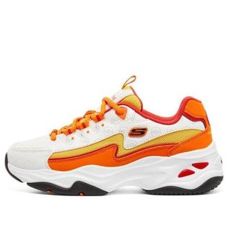 Skechers (WMNS) Skechers DLites 4.0 White Orange 800004-WOR