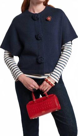 Frances Valentine Carnegie Shrug In Navy