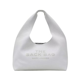 Marc Jacobs Tassen, Dames, Wit, ONE Size, Leer, Grote Leren Zak-Tas