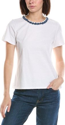 CeCe by Cynthia Steffe Cece Denim Chain Neck T-Shirt