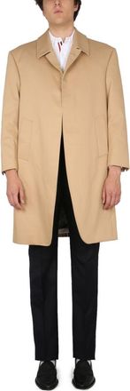 Thom Browne Beige Solid Overcoat