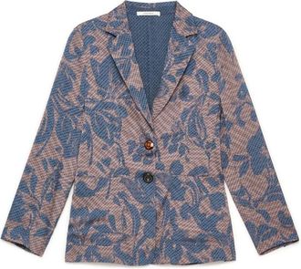 Maliparmi Blazer Sweet Foliage - Jackets - Mujer - Azul - 2XL