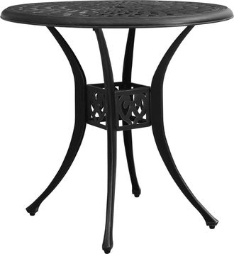 vidaXL Vidaxl - Mesa De Comedor De Mdf Negro Y Gris Hormig&oacute;n 160x80x75 Cm
