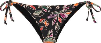 Buffalo Bikini-Hose BUFFALO Whoopi, Damen, Gr. 34, N-Gr, schwarz bedruckt, Recycling-Polyamid, bedruckt, Badehosen Bikini-Hose, mit modernem Bl&auml;tterdruck