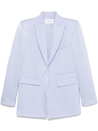 Alex Perry satin crepe blazer - Blue