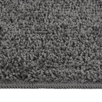 Berkfield Home Shaggy Rug Dark Grey 200x290 cm Anti Slip | Size: 100 cm diameter