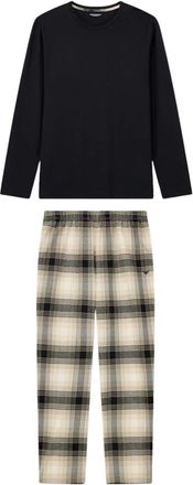Emporio Armani Lange pyjamaset - Heren - Pyjama - Blauw - S - Katoen - Nachtkleding