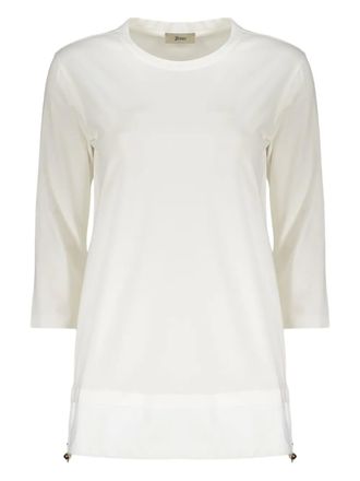 Herno T-shirt met vlakken - Wit