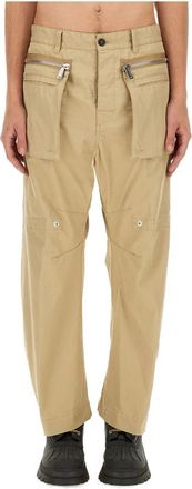Dsquared2 Military Pants - Heren - Straight fit broeken - Beige - M - Katoen - Broeken