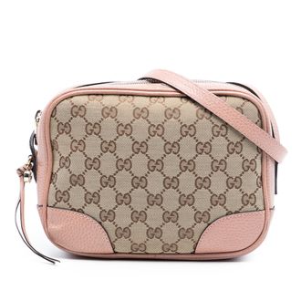 Gucci Tweedehands Gg Canvas Bree Schoudertas