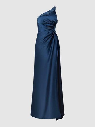 Luxuar Luxuar Abendkleid mit Perlen in Rauchblau, Gr&ouml;&szlig;e 42