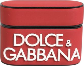Dolce & Gabbana Stijlvolle Airpod-hoes voor bescherming - unisex - Telefoonaccessoires - Rood - ONE Size - Accessoires