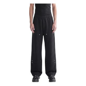 44 Label Group Rivet Trousers - male - 44 Label Group - Wide Trousers - Black - M - Trousers