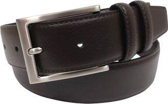 Brooks Brothers Stitched Pebble Leather Belt in Brown at Nordstrom Rack, Size 36
