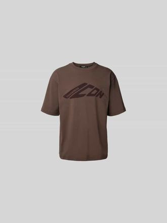 Dsquared2 T-Shirt aus reiner Baumwolle in Hellbraun, Gr&ouml;&szlig;e L