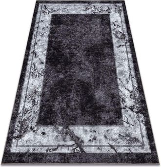 RugsX Rugsx - miro 51813.805 washing carpet Frame, marble anti-slip - cream / grey grey 140x190 cm