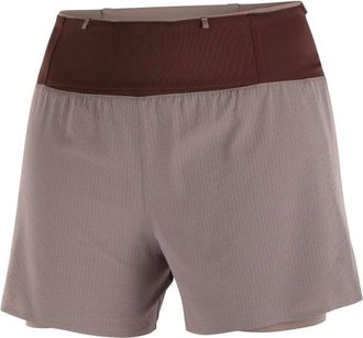 Salomon Sense Aero 2In1 Trail 4 Laufshorts f&uuml;r Damen | braun