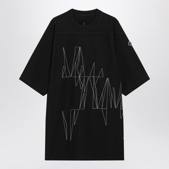Rick Owens Schwarzes Jumbo-Baumwoll-T-Shirt