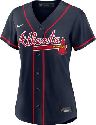 Nike Ronald Acu&ntilde;a Jr. Atlanta Braves Nike Womens MLB Replica Jersey in Blue | RPW60IM1AW9-TG1