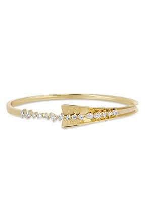 Bony Levy Kiera 18K Gold Diamond Cuff Bracelet in 18K Yellow Gold at Nordstrom, Size 7