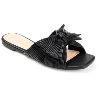 Journee Collection Womens Serlina Medium and Wide Width Flat Sandals