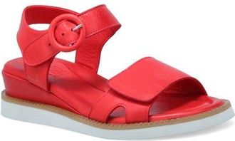 Miz Mooz Eva Ankle Strap Platform Wedge Sandal in Scarlet at Nordstrom, Size 10.5-11Us